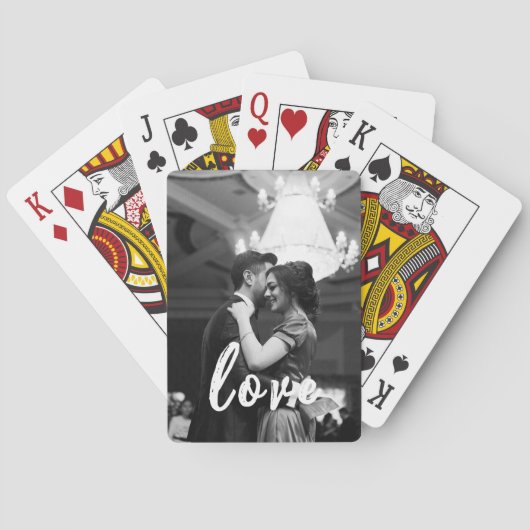 彼パーソナライズされたにとって記念日の贈り物 トランプ (裏面)