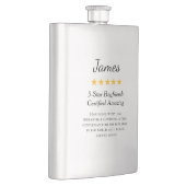 彼パーソナライズされたにとって記念日の贈り物 フラスク (右)