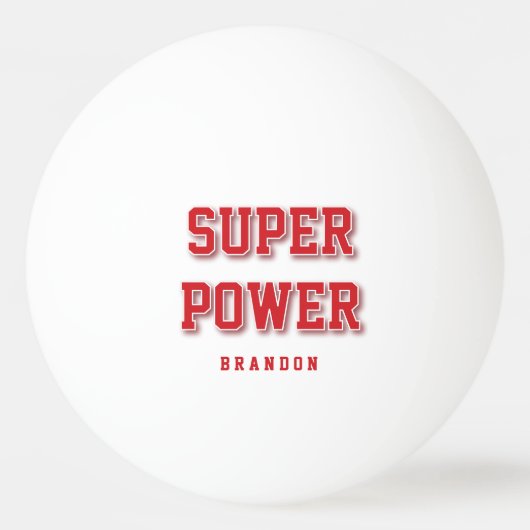 彼パーソナライズされたに贈り物Red Ping Pong Balls 卓球ボール (正面)