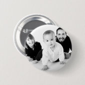 彼パーソナライズされたの写真ギフトのピンボタン 缶バッジ (正面&裏面)