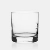 彼パーソナライズされたの名カスタム前のパパ ウイスキーグラス (右)