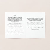 彼パーソナライズされたの結婚誓いフォイル 箔カード (内部)