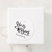 彼パーソナライズされたは復活祭メッセージカードを起こした フェイバータグ (インサイチュ)