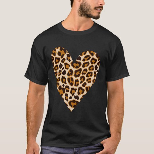 彼ヒョウ柄トップ Tシャツ (正面)