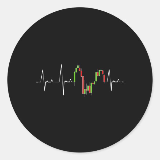 彼ビート日取引の投資の株式市場トレーダー ラウンドシール (正面)