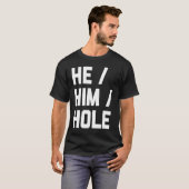 彼ホールことわざ皮肉かわいいクール Tシャツ (正面フル)