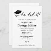 彼モダンが卒業したミニマル主義者 招待状 (正面/裏面)