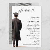 彼モダンが卒業したミニマル写真 招待状