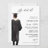 彼モダンが卒業したミニマル写真 招待状 (正面)