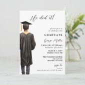 彼モダンが卒業したミニマル写真 招待状 (スタンド正面)