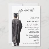 彼モダンが卒業したミニマル写真 招待状 (正面)