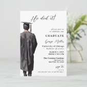 彼モダンが卒業したミニマル写真 招待状 (スタンド正面)