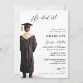 彼モダンが卒業したミニマル写真 招待状 (正面)