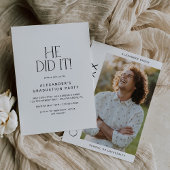 彼モダンが卒業式のパーティーを撮影した日 招待状