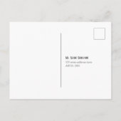 彼モダンと彼女、中立、ジェンダーの明かす インビテーションポストカード (裏面)