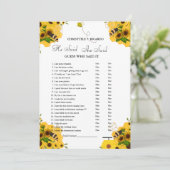 彼モダンは彼女がブライダルシャワーゲームカードを言った 案内状 (スタンド正面)