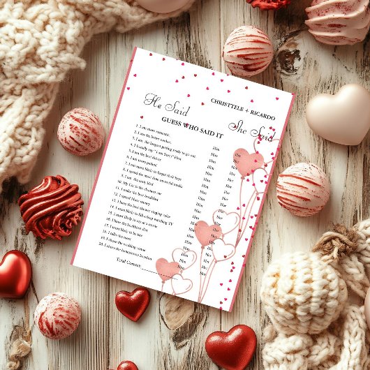 彼モダンは彼女がブライダルシャワーゲームカードを言った 案内状
