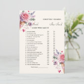 彼モダンは彼女がブライダルシャワーゲームカードを言った 案内状 (スタンド正面)