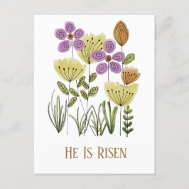 彼モダンは復活祭のフローラはがき シーズンポストカード