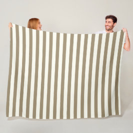 彼モダンストライプにとって白い灰色のシックなパターン フリースブランケット