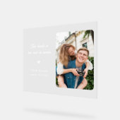 彼ユニークの婚約の贈り物婚約した アクリルサイン (傾斜)