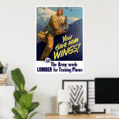 彼与えは翼だ! ポスター (ホームオフィス)