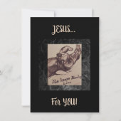 「彼保は愛を血を流している」フラットカード サンキューカード (正面)