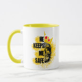 彼保は無事だ |記念日 |カップル マグカップ (左)