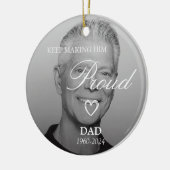 彼保をパパ記念誇りを持ったオーナメント セラミックオーナメント (左)
