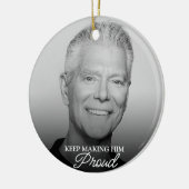 彼保を作る誇りを持ったパパオーナメント セラミックオーナメント (左)