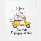 彼及び彼女のためのかわいい1個の年記念日のギフト フリースブランケット (正面)