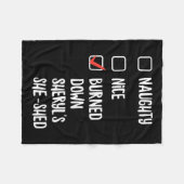 彼女いけなが流した傷を焼いた素敵な フリースブランケット (正面(横))