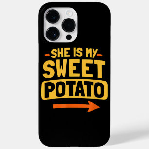 彼女おもしろいが私のスイートポテトシェアに一致するカップル Case-Mate iPhone 14 PRO MAXケース