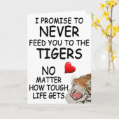 彼女おもしろいと妻の記念日カード カード (黄色い花)