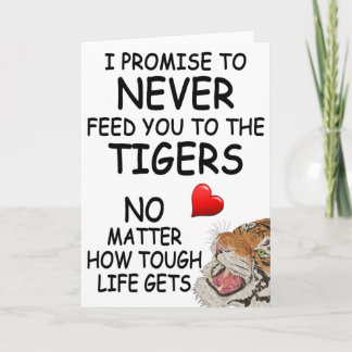 彼女おもしろいと妻の記念日カード カード