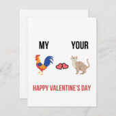 彼女おもしろいにとっていけな汚いバレンタインカード シーズンカード (正面/裏面)