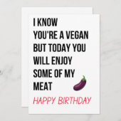 彼女おもしろいのいけな汚いハッピーバースデーカード シーズンカード (正面/裏面)