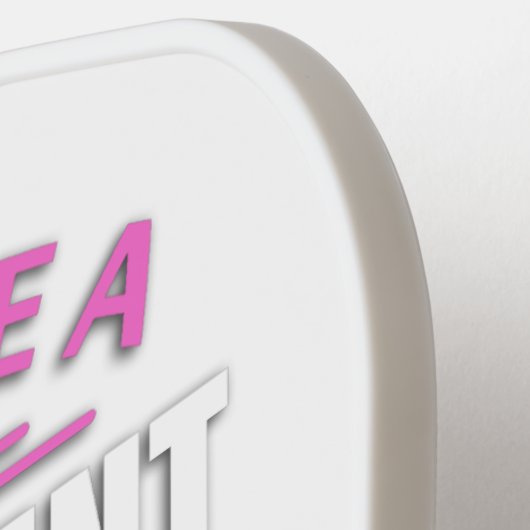 彼女おもしろいのためのフローラ退職用ピンク ピックルボールラケット (左詳細)