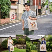 彼女おもしろいのチキン好きの鶏 トートバッグ