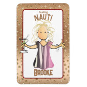 彼女おもしろいのバラ金ゴールド用クルーズ船扉 マグネット (縦)