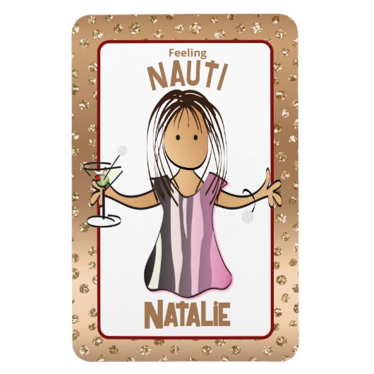 彼女おもしろいのバラ金ゴールド用クルーズ船扉 マグネット (縦)