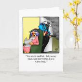 彼女おもしろいの周年記念ユーモアのカード カード (黄色い花)