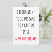 彼女おもしろいの結婚記念カードは嬉しい サンキューカード (スタンド正面)