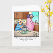 彼女おもしろいの記念日挨拶状 カード (黄色い花)