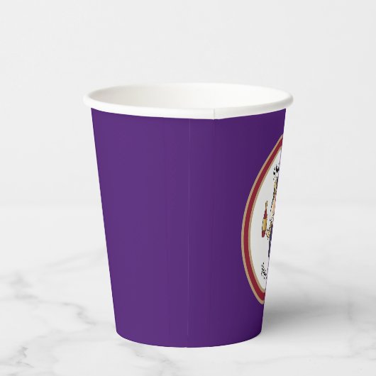 彼女おもしろいの誕生日のためのパーソナライズされた上品なサッシー 紙コップ (右)