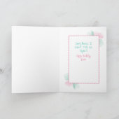 彼女おもしろいの誕生日のための皮肉な漫画 カード (内部)