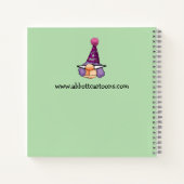 彼女おもしろいの誕生日パーティーのゲストブック ノートブック (裏面)