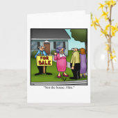 彼女おもしろいの離婚祝いカード カード (黄色い花)