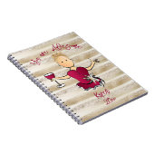 彼女おもしろいのGlamグリッターの女の漫画書のために ノートブック (右側)