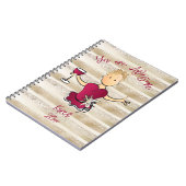 彼女おもしろいのGlamグリッターの女の漫画書のために ノートブック (左側)